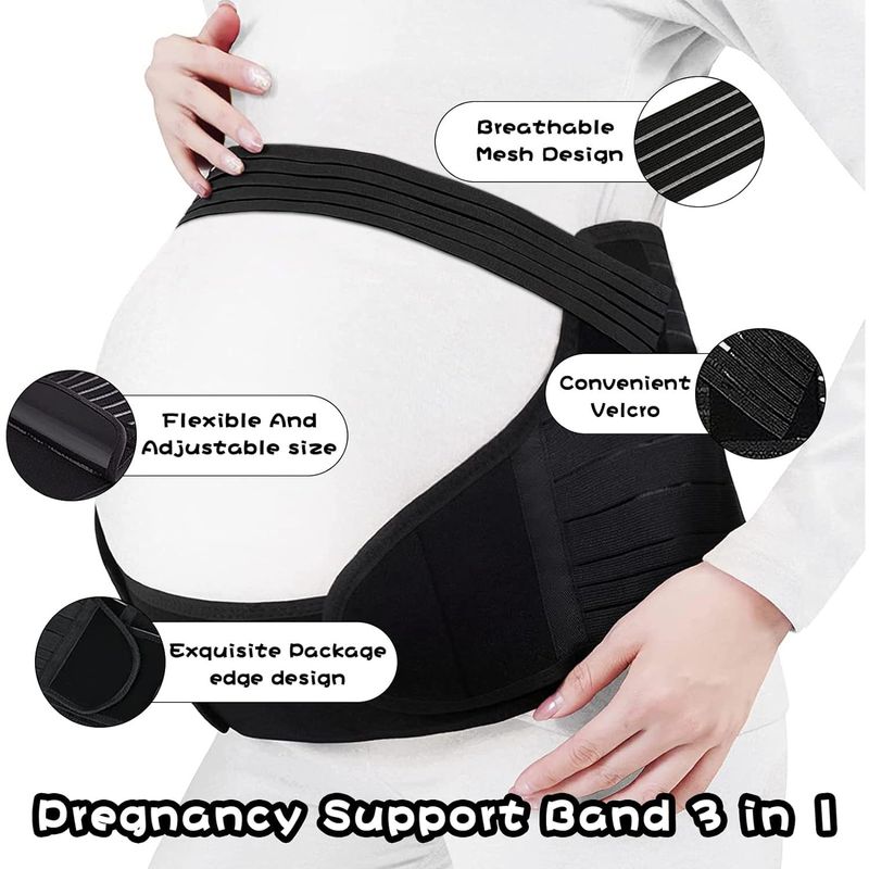 Cinto de suporte abdominal ajustável respirável para mulheres grávidas Cinto de suporte de cintura Cinto de aperto de cintura Cinto de cintura pré-natal_voghion.com