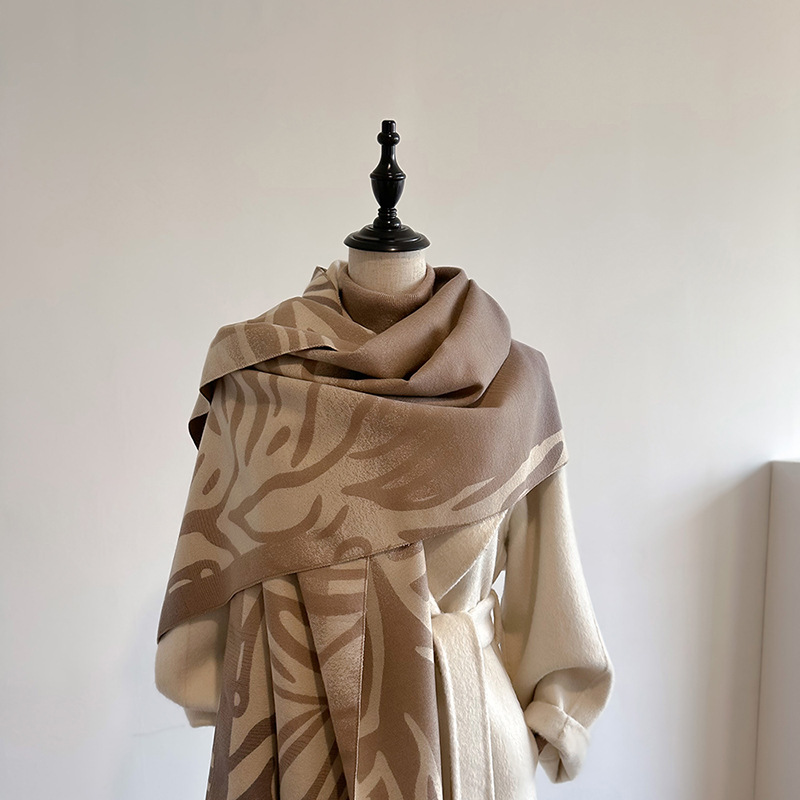 High grade cashmere scarf for women's winter Korean version, versatile autumn winter, westernized and_voghion.com