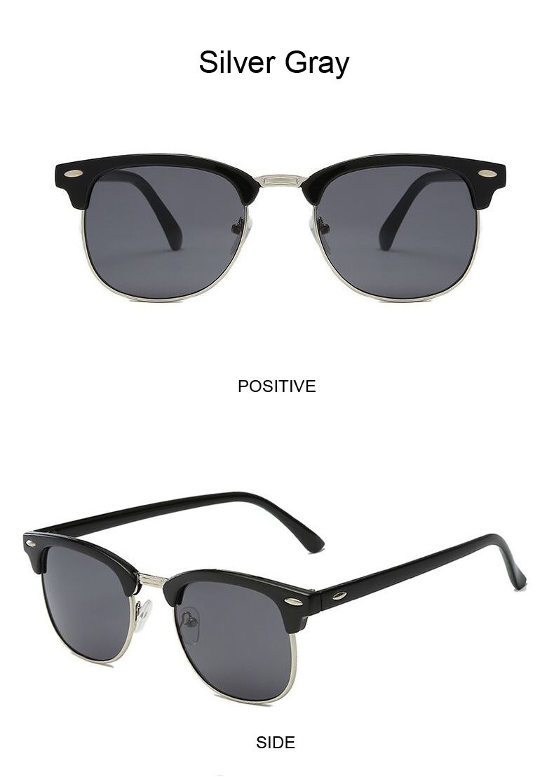 Vintage Polarisierte Sonnenbrille Frau Marke Designer Retro Weiblich Fahren Sonnenbrille Mode Halbrandlose Reise Oculos De_voghion.com