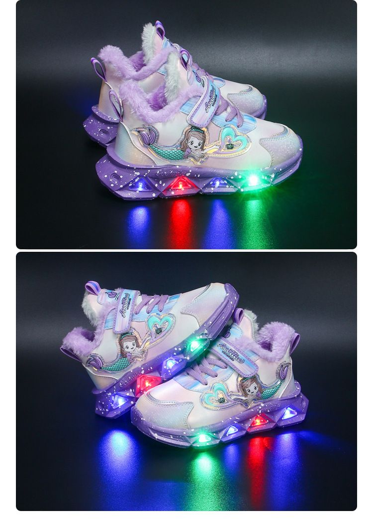 Children with light sneaker 2024 spring and autumn mesh breathable children's shoes medium and small children Princess lightweight casual shoes_voghion.com