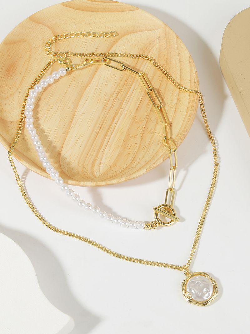 Multi schicht unregelmäßigen perlenkette, speziell geformte retro Barock perlenkette schmuck high-end_voghion.com