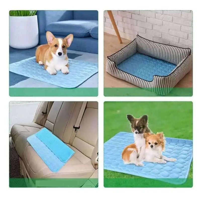 Cooling Mat Dogs Cats, Ice Silk Blanket, Sofa, Breathable Bed Summer Washable For Small And Large Dogs, Cats By PawParty Store_voghion.com