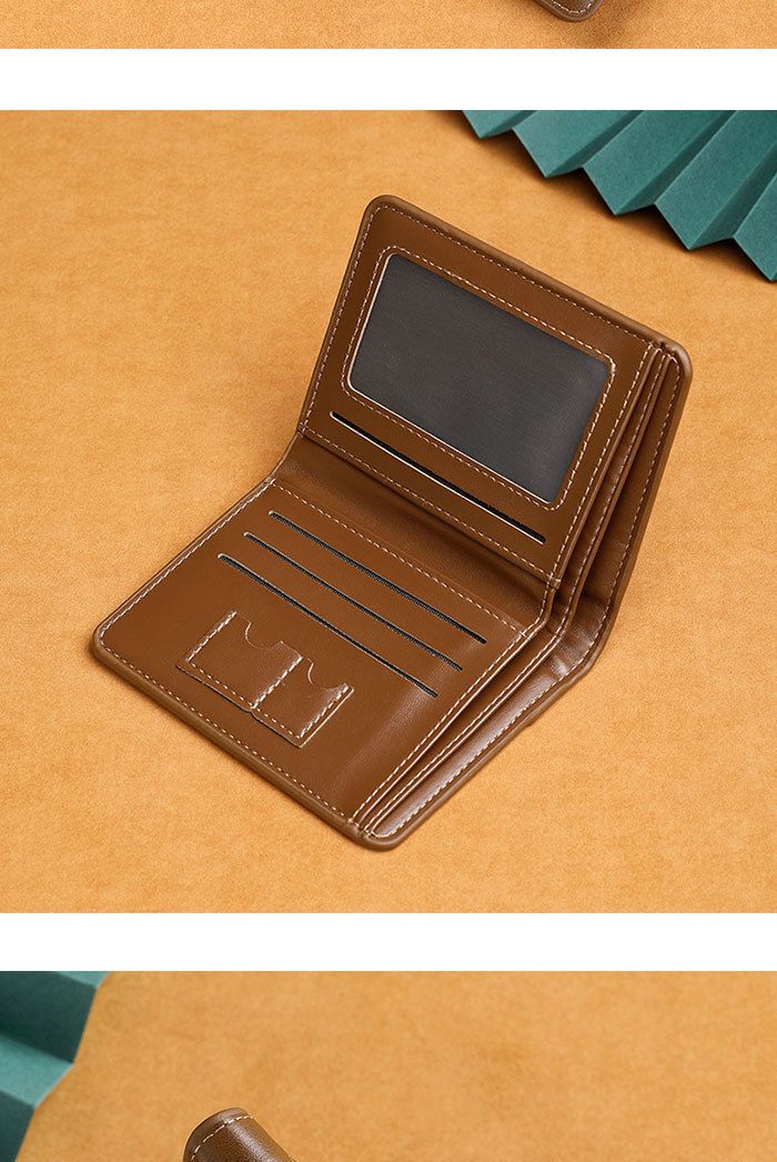 Men's Wallet Wallet Men's Pu Ultra-thin Zip Wallet Soft Wallet Trend Portable Business Retro_voghion.com