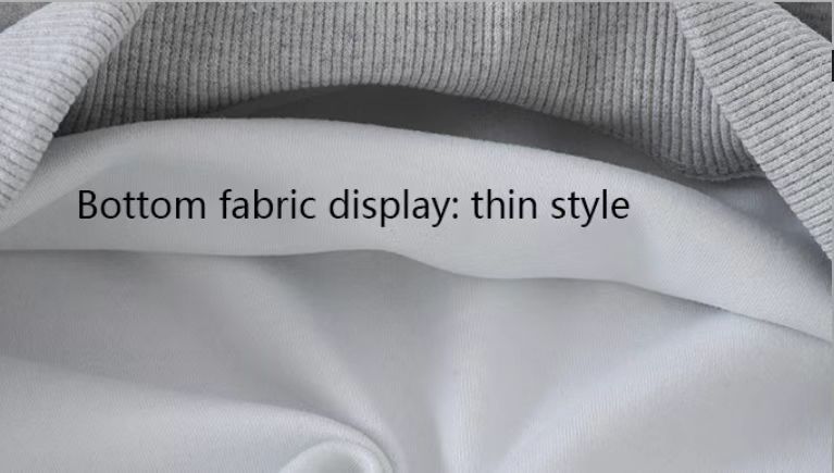 Polar Fleece Solid Color Round Neck Sweater Mens Candy Cotton Long Sleeve Working Clothes_voghion.com
