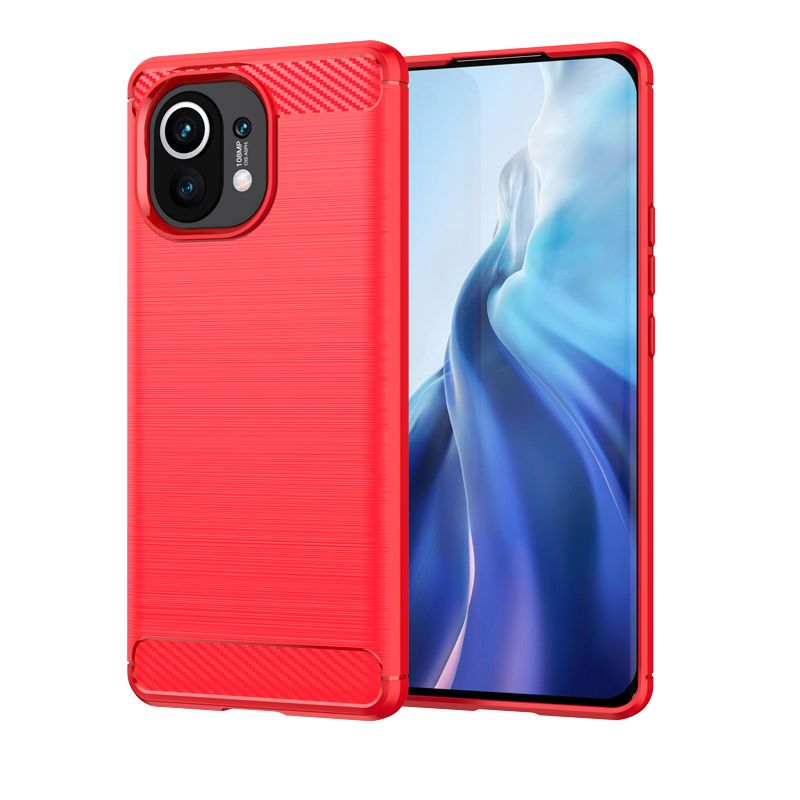 Nuova custodia in fibra di carbonio per Xiaomi X2 X4 X5 Pro POCO X6 Poco X3 NFC in silicone tinta unita antiurto_voghion.com