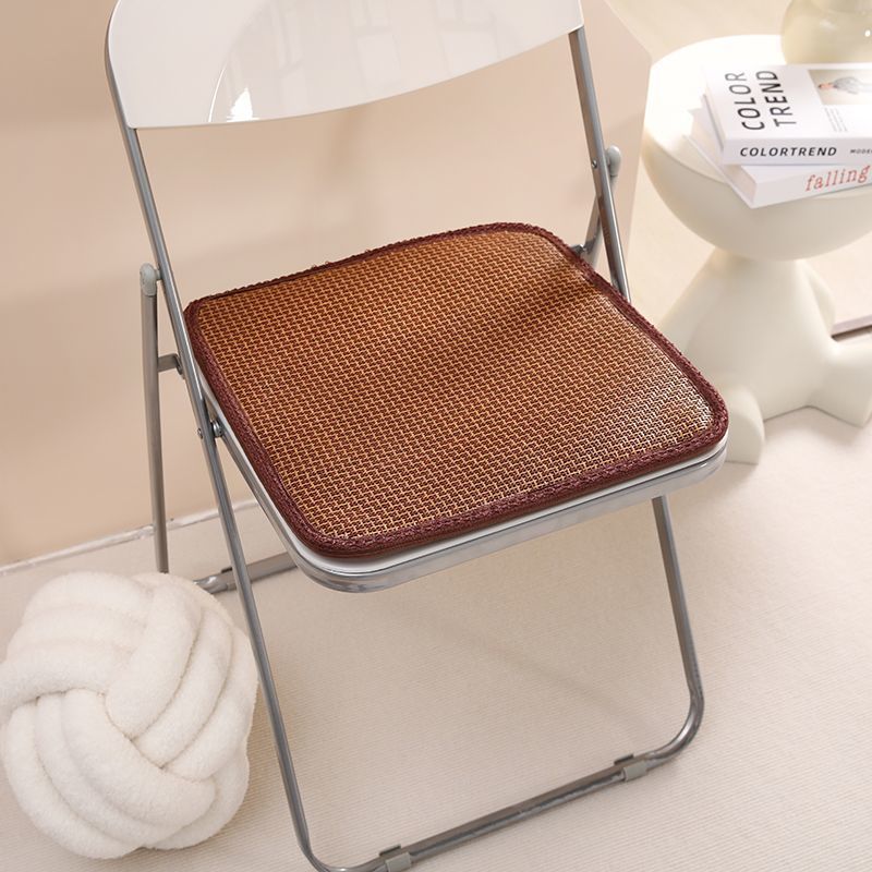 【 1316 People's Collection 】 Summer Rattan Mat, Office Non Slip Breathable Cool Car Student Chair Cushion, Stool_voghion.com