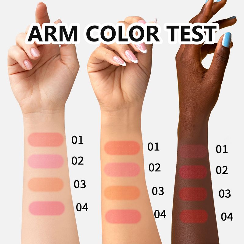 SHCOETY Jelly Blush Set – 2-in-1 Lippen- und Wangentönung mit Highlighter und Konturstift – 4 Farben_voghion.com