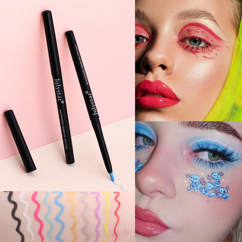Julystar color gel waterproof and oil proof pen durable eyeliner_voghion.com