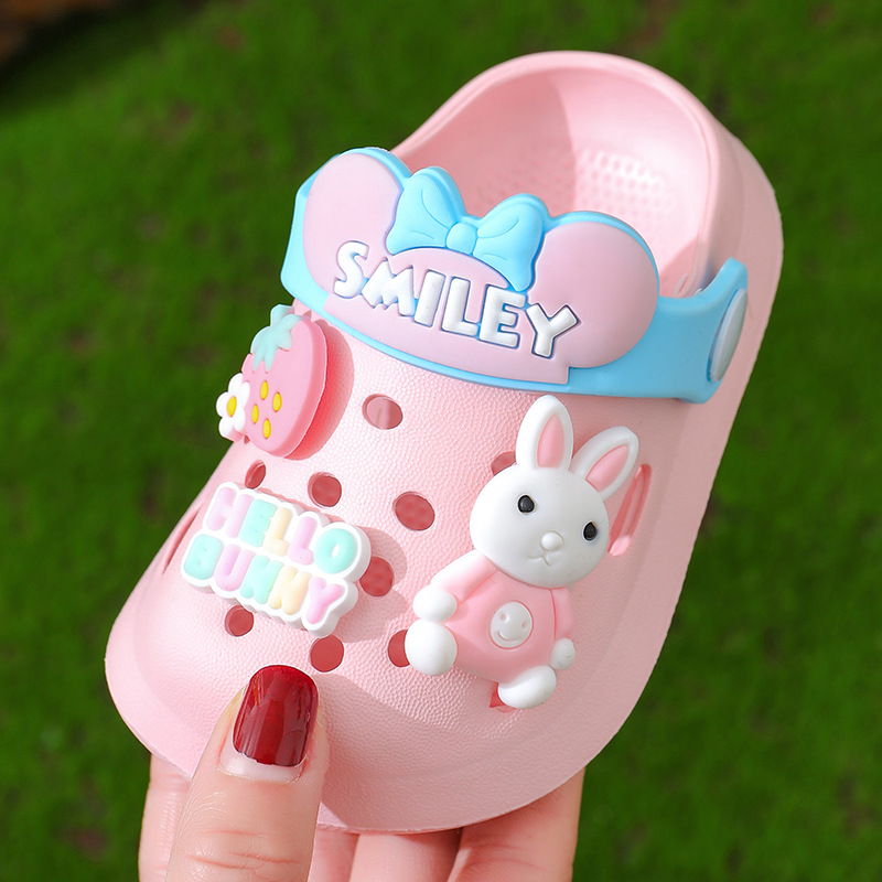 Sandales pour filles, bébés d'été pour enfants, semelles souples d'intérieur, pantoufles antidérapantes pour nourrissons et jeunes enfants, garçons de dessin animé,_voghion.com
