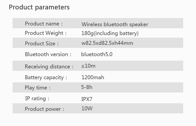 Vélos portables TWS Bluetooth Colonne de vélo Étanche Douche Haut-parleur Acoustique Son Boombox Barre de son Woofer Mains libres_voghion.com