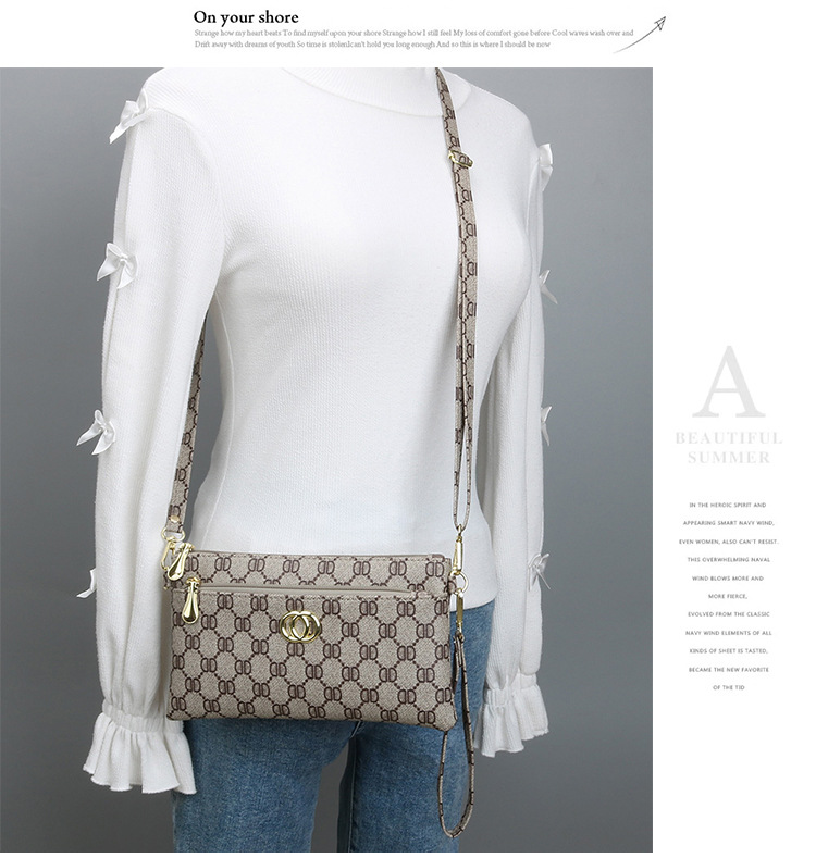 Nuova borsa a tracolla da donna floreale Borsa a tracolla da donna semplice in stile coreano moda semplice pochette per cellulare borsa portamonete_voghion.com