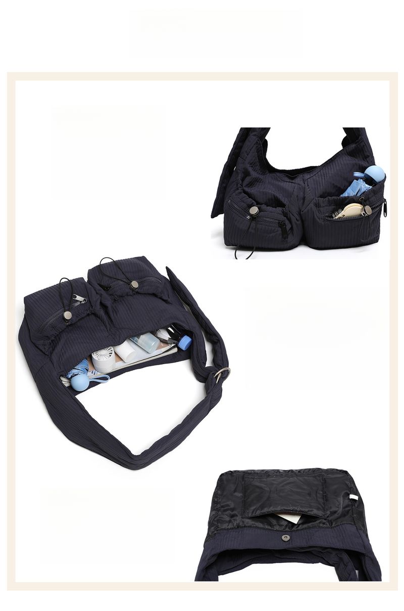 Borsa a tracolla plissettata, borsa a forma di gnocco, borsa tote versatile di grande capacità, nuova collezione autunno/inverno 2025_voghion.com