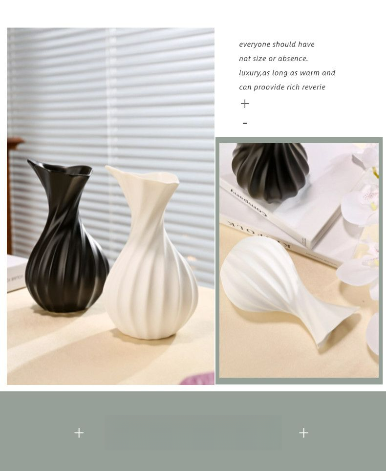 Artistic Vase Ceramic Ins Style High Aesthetic Living Room Creative Flower Arrangement Niche High-end Hydroponic Dining_voghion.com