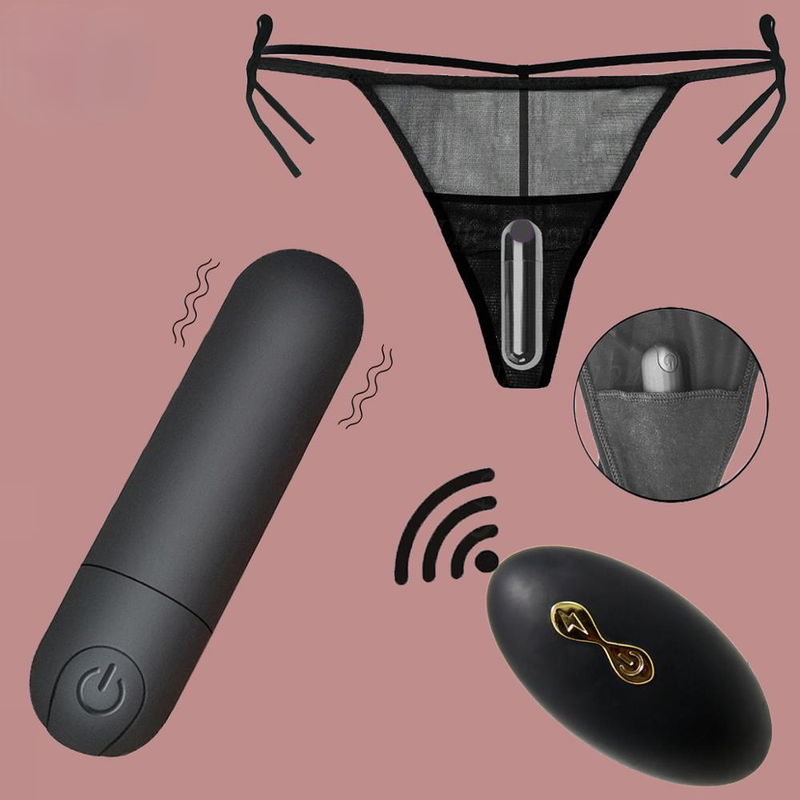 10 vibrierende Höschenfunktionen, kabellose Fernbedienung, wiederaufladbarer Bullet-Vibrator, Strap-on-Unterwäsche-Vibrator_voghion.com