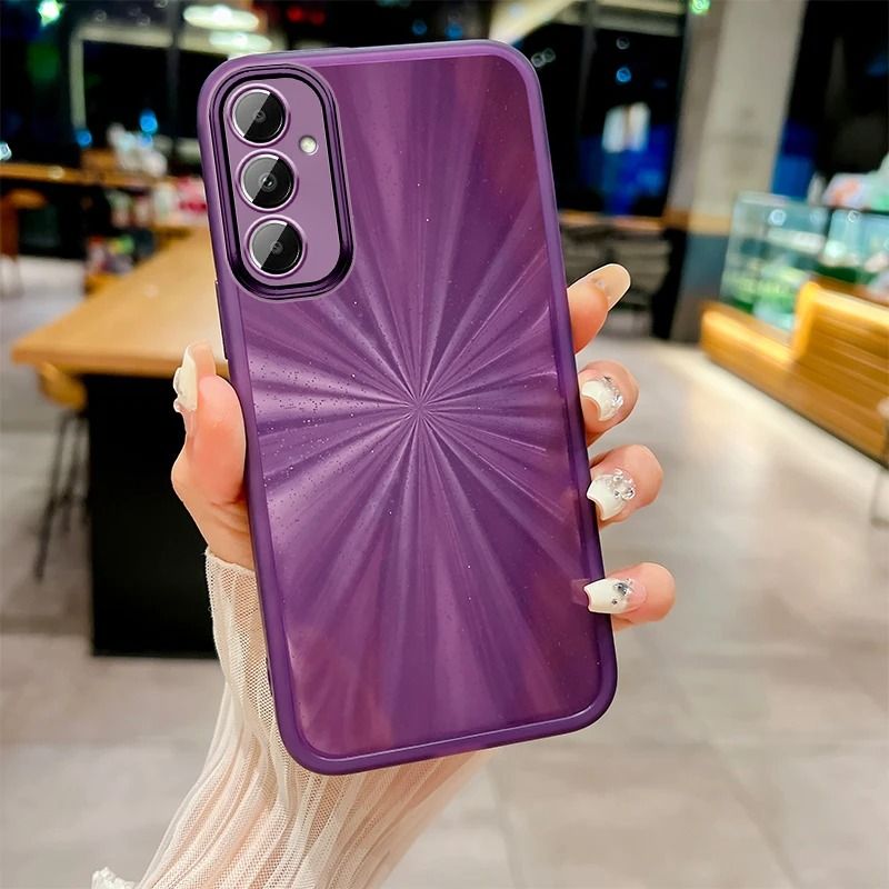 For Samsung A35 A13 A05S A21S A05 A54 A24 A53 A34 A25 A33 A15 A32 A14 A52 Aurora Glitter Paper Case Transparent Cover_voghion.com