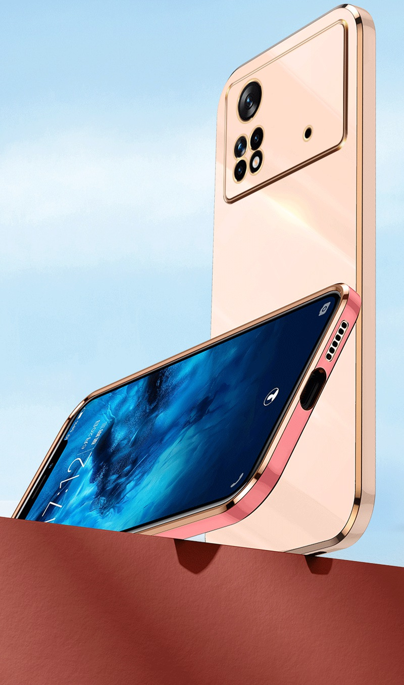 Plating Silicone Case For Xiaomi Poco M3 M4 Pro 4G 5G Back Cover Soft TPU Protection Phone Case For Poco X4 Pro 5G X3 NF_voghion.com