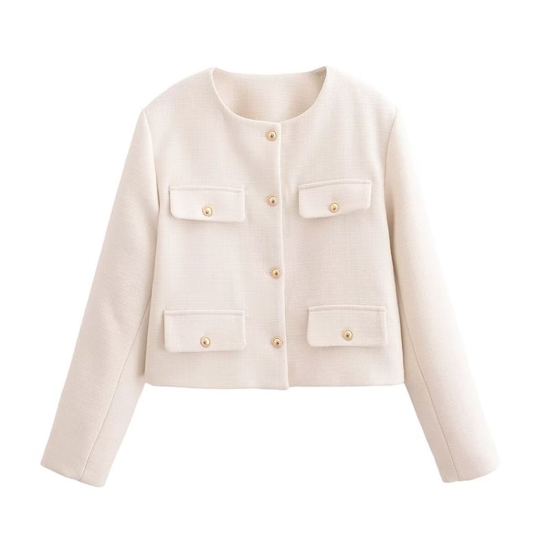 Women s clothing autumn and winter new fashionable temperament small fragrant style coarse spinning short jacket_voghion.com