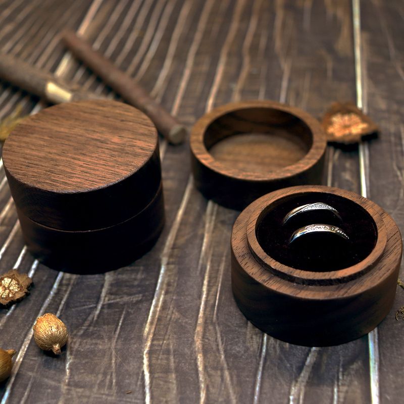 Scatola portafedi in legno hawaiano di alta qualità per proposta di matrimonio, confezione regalo di gioielli di lusso per San Valentino_voghion.com