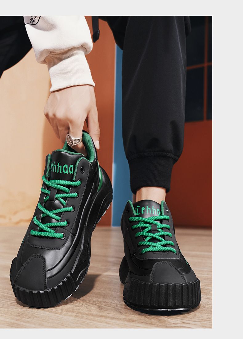 Héich Wanter rutschfest a verschleißbeständeg Sécherheetsschong fir Baustellen, Männer Outdoor Sportschuhe mat décker Sohle_voghion.com