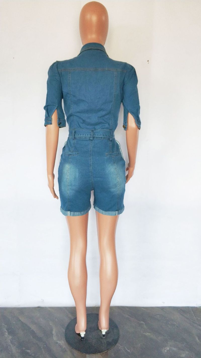 Damemote denim slimming rompers jeans_voghion.com