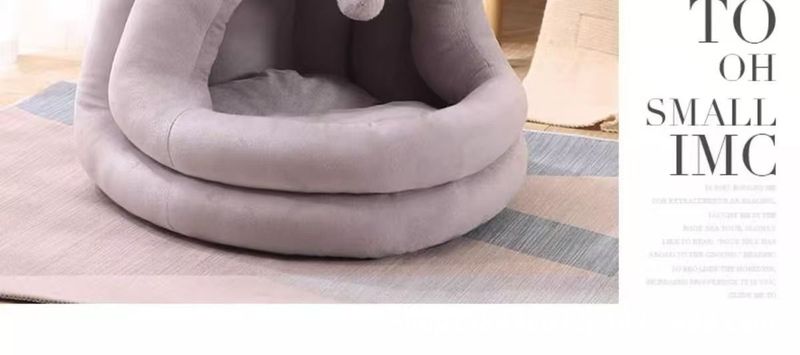 Lettiera per gatti Quattro stagioni Uso generale Inverno Caldo Addensato Lettiera per animali domestici Semi-chiusa Resistente allo sporco Cuccia per gatti Cuccia per gatti_voghion.com