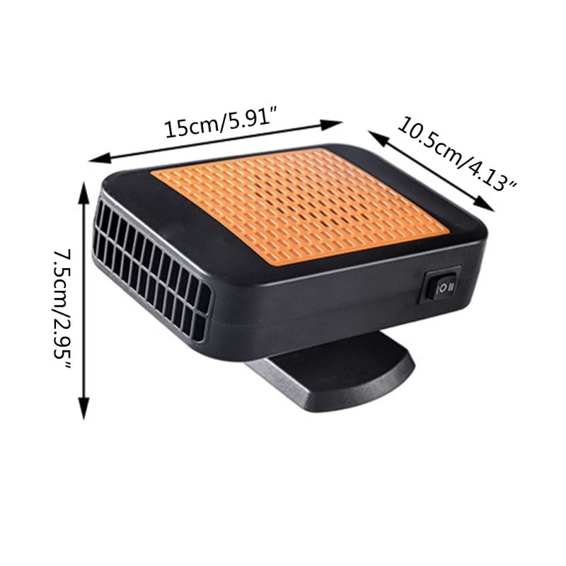 Sbrinatore per auto, ventilatore per aria calda, riscaldamento elettrico per finestrini, asciugatrice, riscaldatore, dropshipping_voghion.com