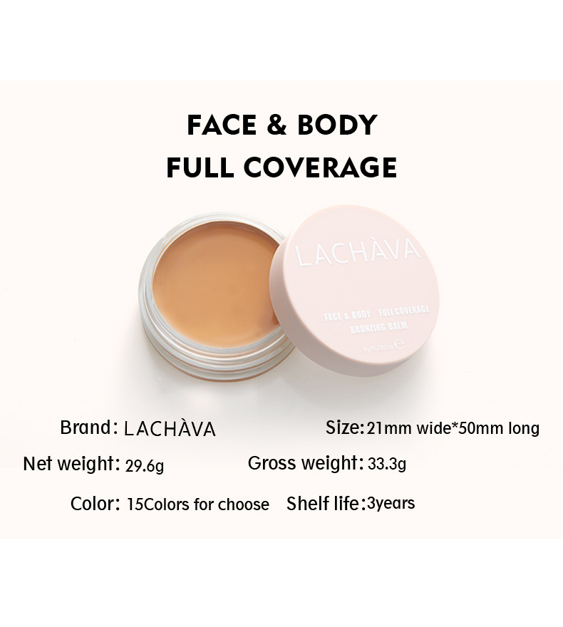 LACHAVA Periorbitale Augenringe, langanhaltender, nicht klebender Puder, 15-Farben-Concealer, Grundierungs-Make-up_voghion.com