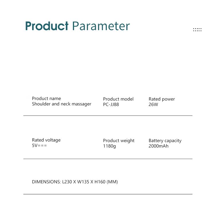 Elektrisches Massagegerät für Rückenschmerzen und Schulterschmerzen, Heißkompresse, beruhigender Massageschal zur Entspannung der Nackenmuskulatur_voghion.com