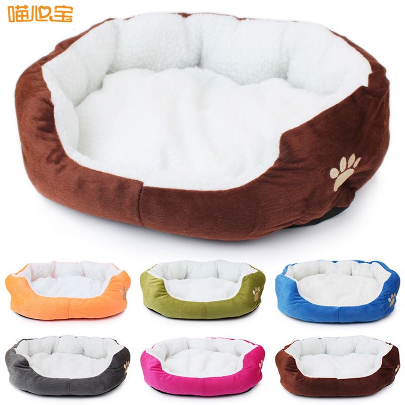 P Tapete Quente de Lã de Cordeiro Pequeno para Cães e Animais de Estimação_voghion.com