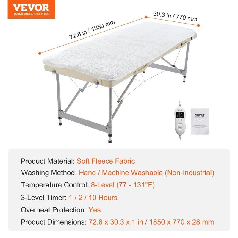 Timer Table Thickened With Warmer 1 Warmer Massage Heating Fleece Pad_voghion.com