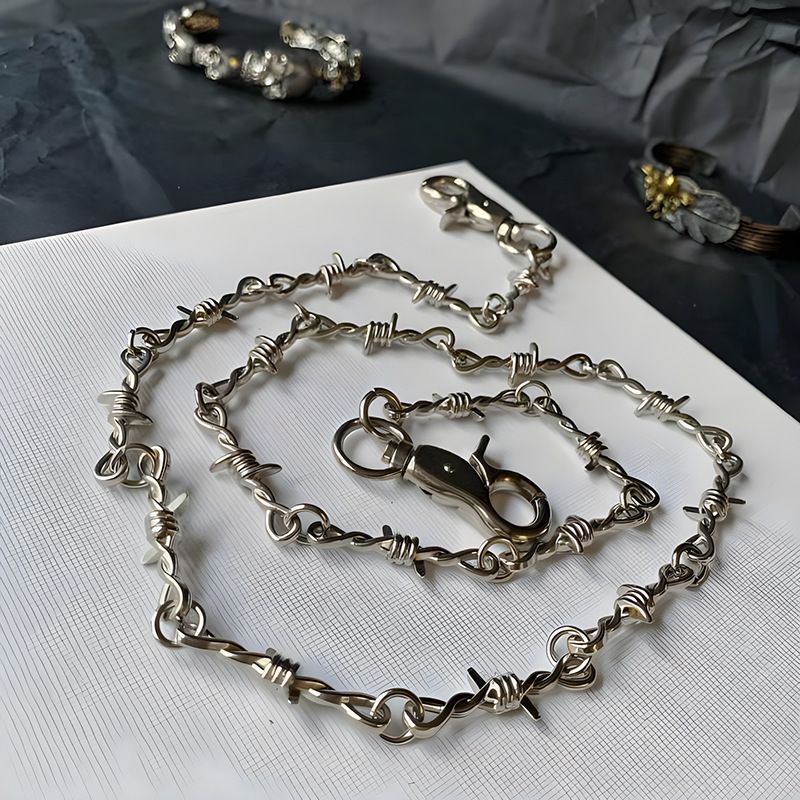 and Thorn INS Accessories Same Style Dark Unisex Necklace Pants Chain Bracelet Hip Hop_voghion.com