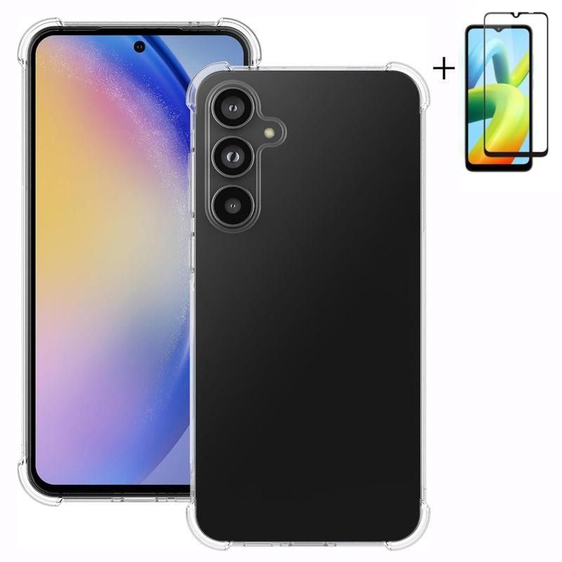 for Samsung Galaxy M10 M20 M30s M30 M01 M11 M13 M14 M23 M31 M31s M32 M51 M52 M53 M54 M55 M33 M34 M62 F15 F62 F52 J2 J4 Core Tempered Glass Airbag Case_voghion.com