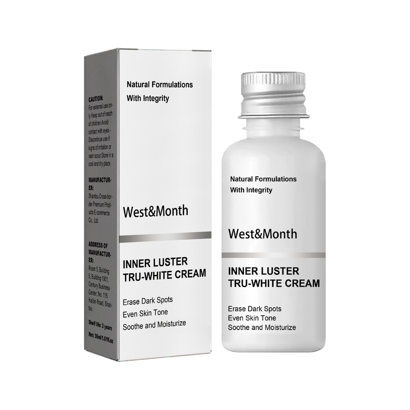 West&Month Body Whitening Cream Hydratiséiert, reduzéiert Melanin, hellt den Teint op, befeucht a verschéinert d'Haut._voghion.com