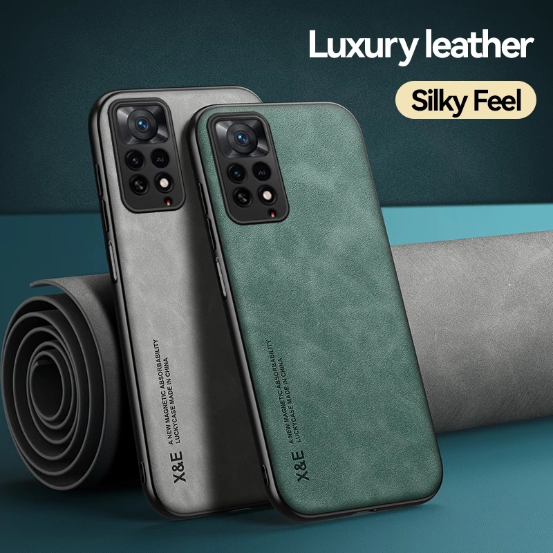 Luksuzna magnetska kožna futrola od ovčje kože za Xiaomi Redmi Note 12 Turbo 11 10 9 8 Pro Plus 11S 10S A1 12C K60 10C, otporna na udarce_voghion.com
