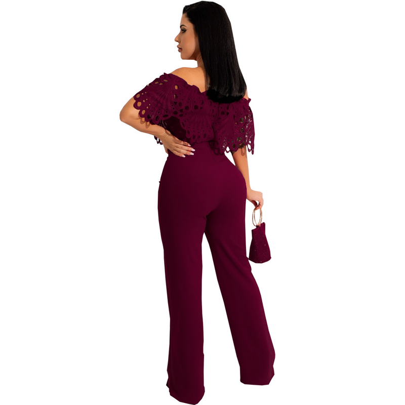 Europeisk och amerikansk sexig fashionabel enfärgad jumpsuit med tubtopp_voghion.com