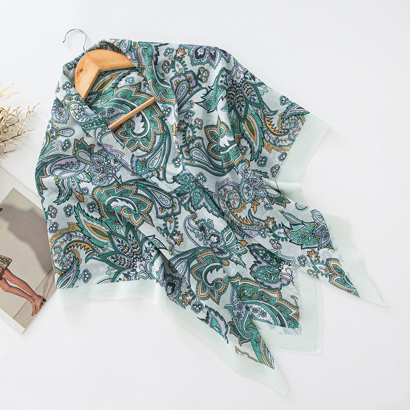 Sciarpe da donna in filato stampato 110 quadrati sciarpa classica in pizzo malese sciarpa alla moda foulard scialle_voghion.com