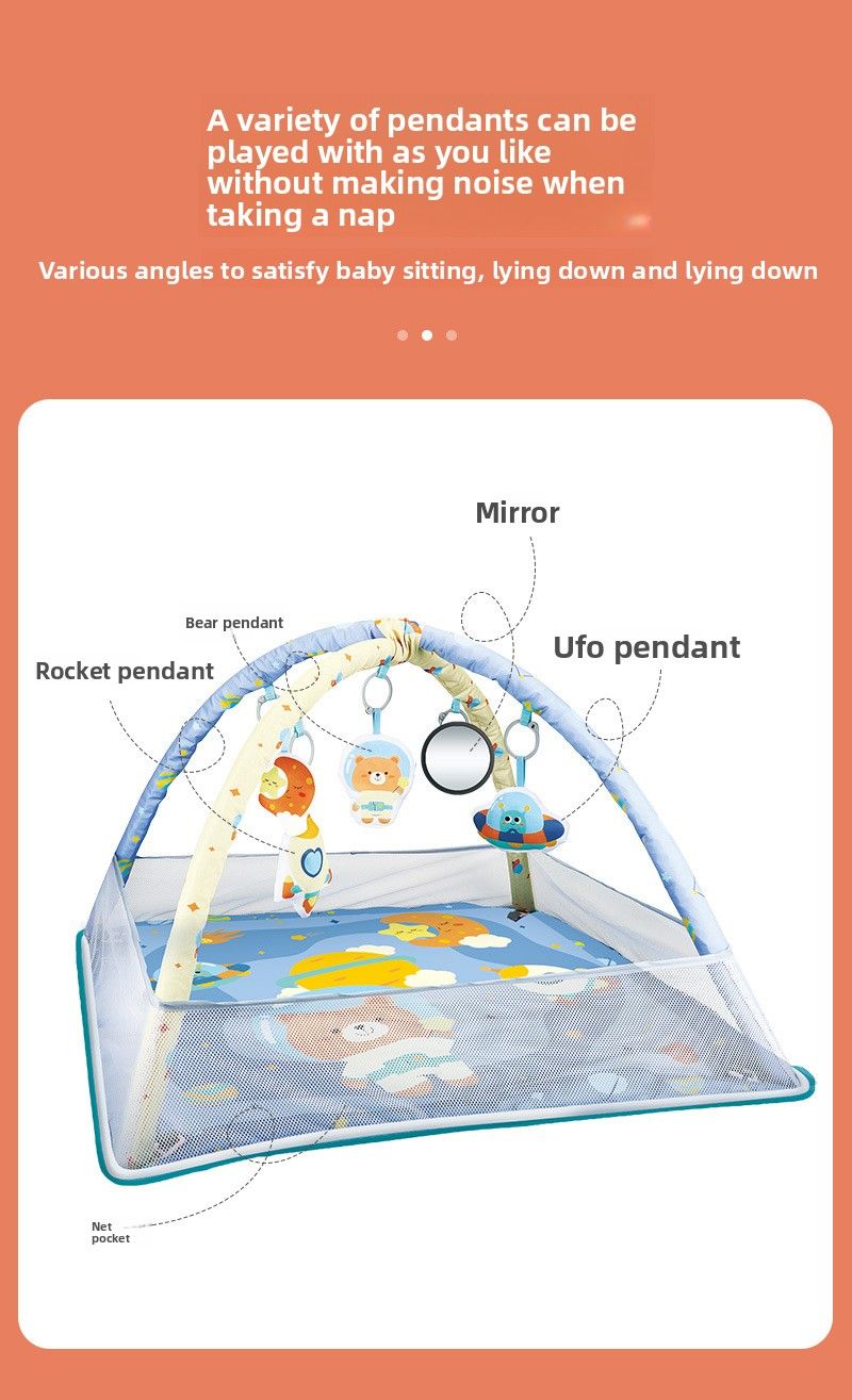 Baby Fence Fitness Rack Toys 0-1 Years Old Newborn Baby Ocean Ball Climbing Mat Floor Mat_voghion.com