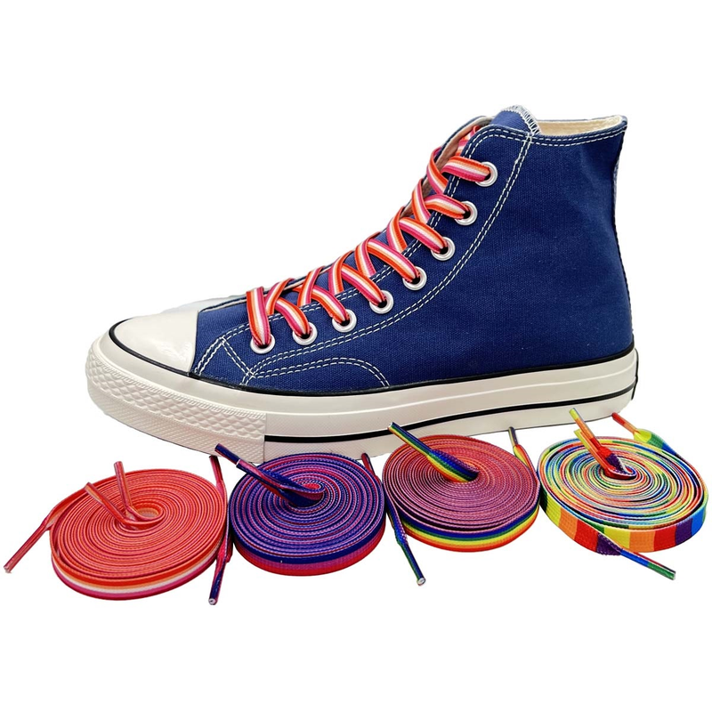 Lacci Lunghi Colorati per Sneakers Lacci Colorati Arcobaleno LGBTQ Pride_voghion.com