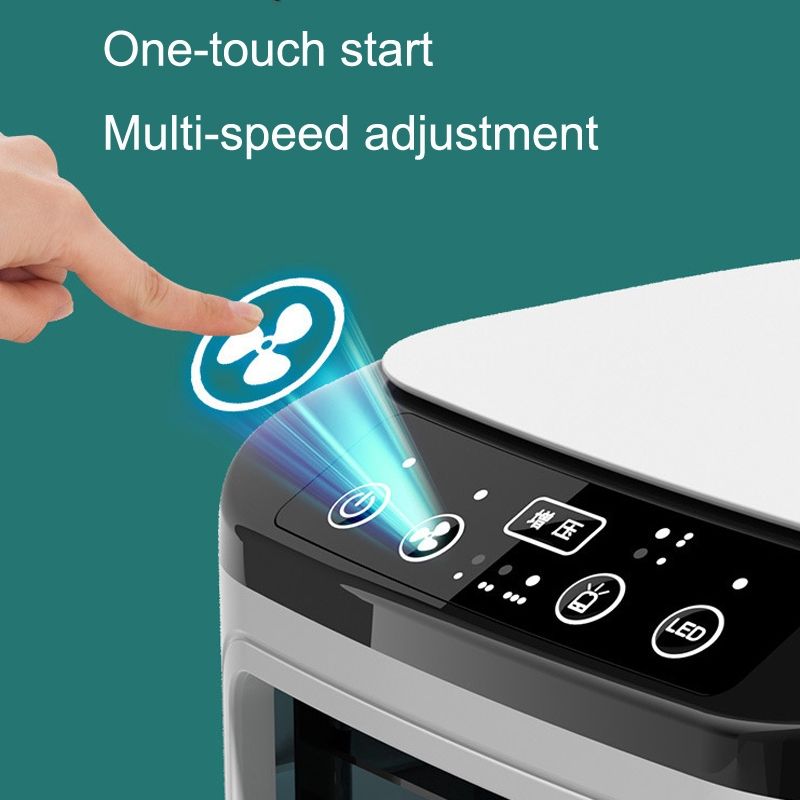 Desktop Mini Kaltluftventilator Home Luftbefeuchter Dual Spray Klimaanlage Ventilator ohne Stecker_voghion.com