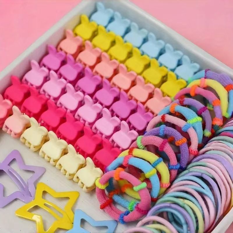 Accessoires pour enfants Épingles à cheveux, épingles à cheveux, cordes à cheveux princesse, ensemble combiné d'accessoires pour cheveux_voghion.com