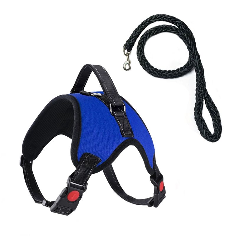 Arnês de sela de osso médio e grande, coleira ajustável para cães, suprimentos para animais de estimação_voghion.com
