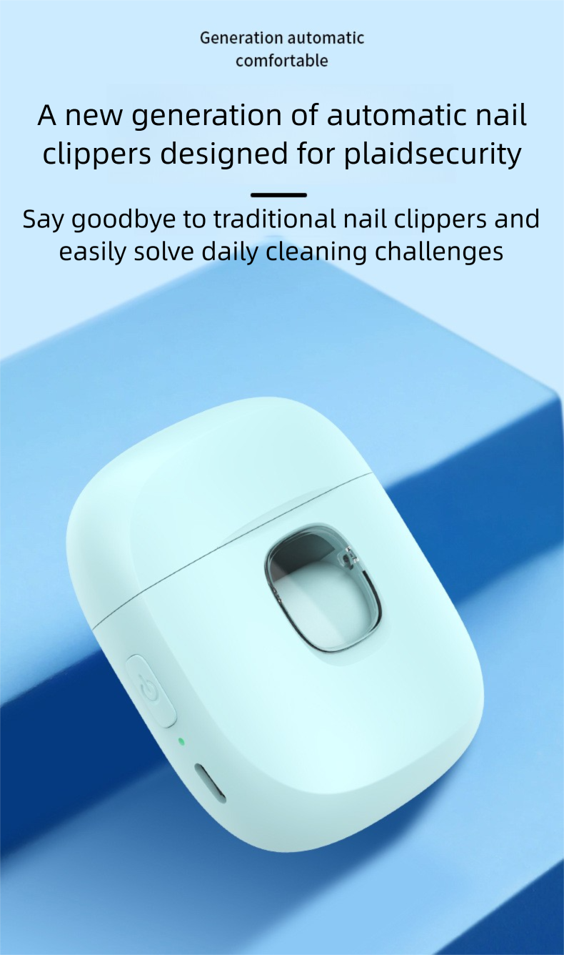 New Electric With Light For Adults, Rechargeable Grinder, All-in-One Automatic Nail Clipper_voghion.com