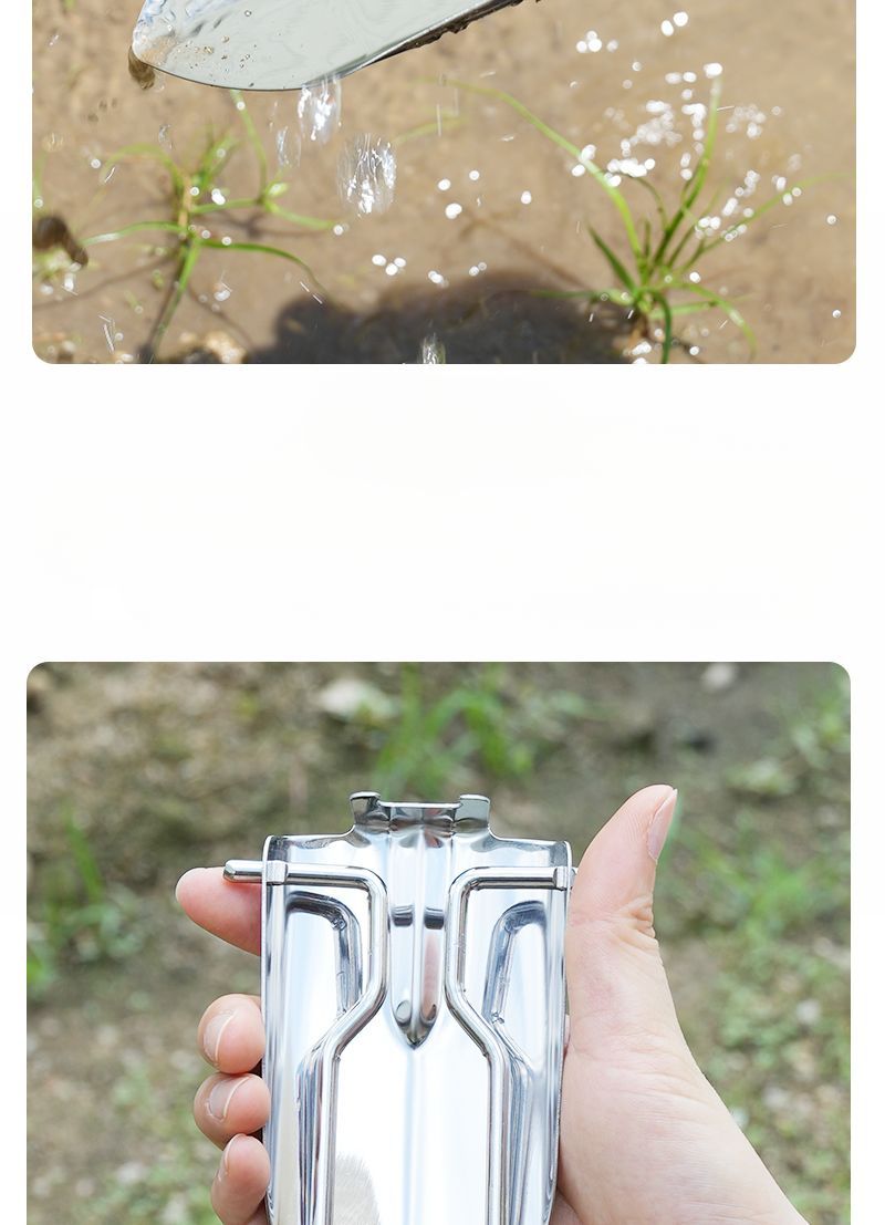 Pala pieghevole multifunzionale per scavare verdure selvatiche e piantare fiori, piccola pala portatile in acciaio inossidabile_voghion.com