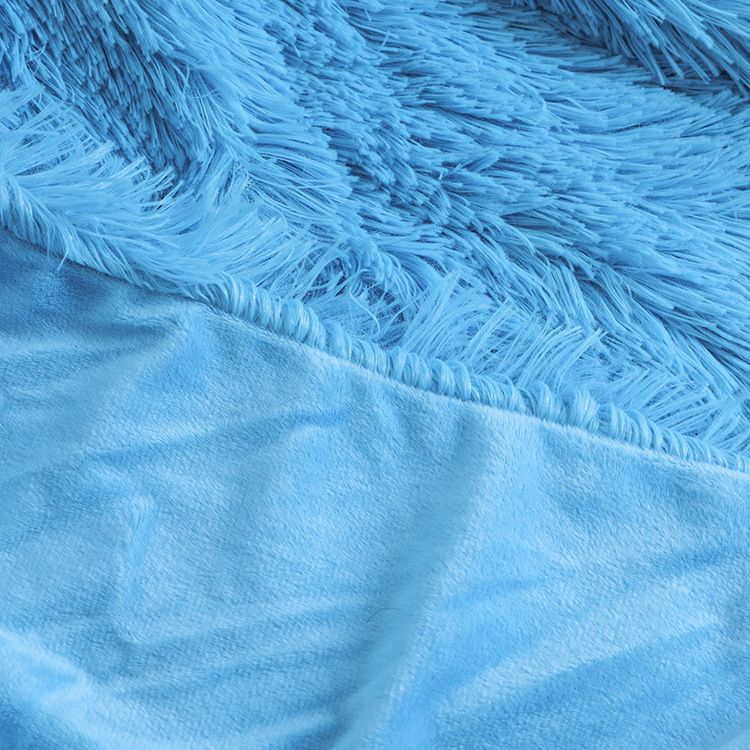 Federa invernale in peluche spessa e calda, federa singola in peluche, federa a pois_voghion.com
