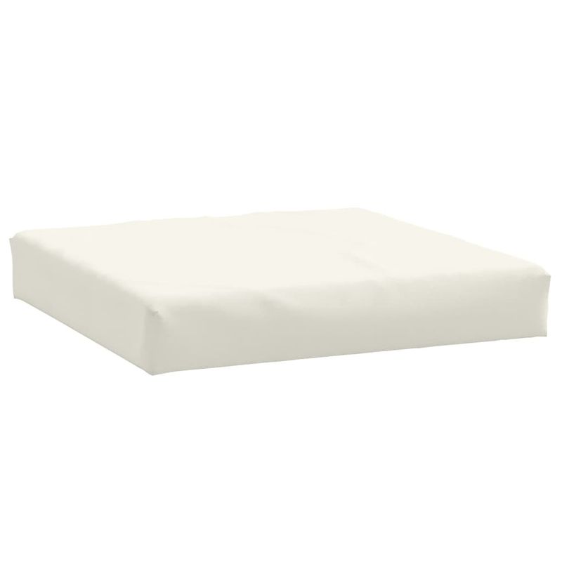 Pallet Cushion Melange Cream 23.6"x23.6"x3.9" Fabric_voghion.com
