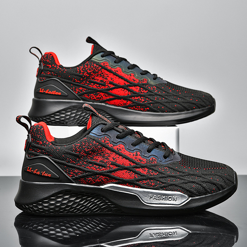 Scarpe da corsa sportive casual ultraleggere alla moda da uomo in rete primaverile_voghion.com