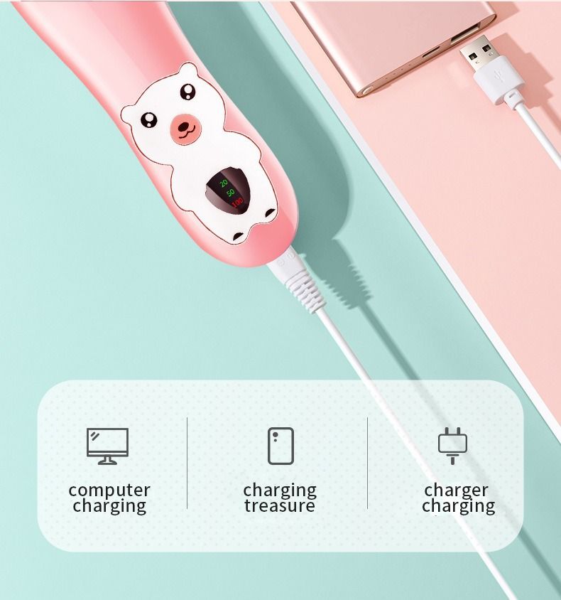 Baby Hair Clipper Rechargeable – Ultra-Quiet Kids Hair Trimmer With 3 Guard Combs, Cordless & Waterproof For Infants/Toddlers, Painless Rounded Blades_voghion.com